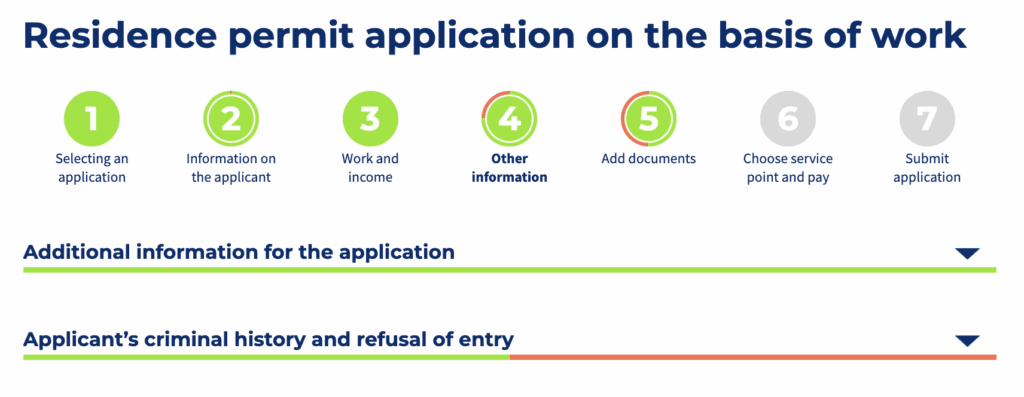 Enter Finlandワーホリ申請6