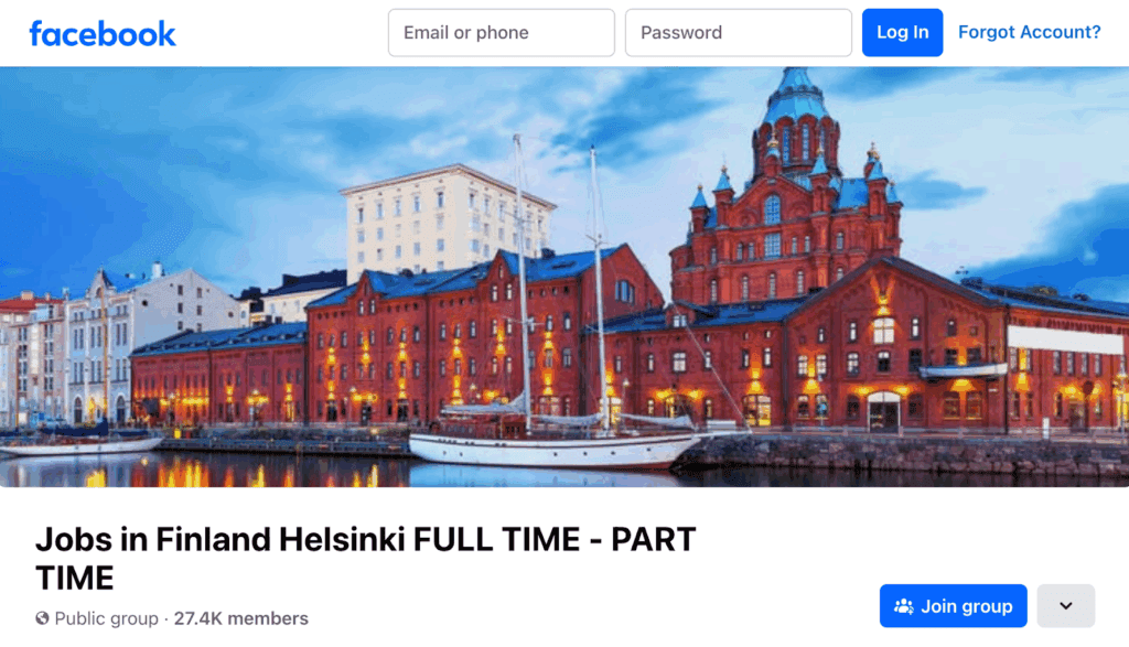 フィンランド求人のFacebookグループ
