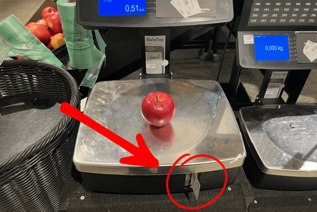 フィンランドスーパー 量り売りのバーコード②