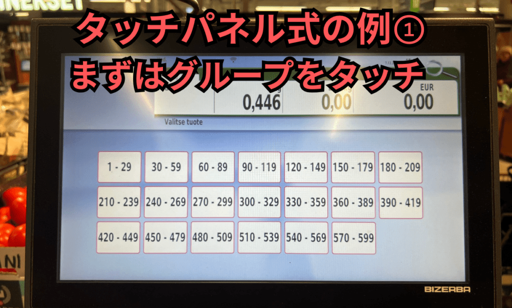 フィンランドスーパータッチ式の量り売りの計量器①